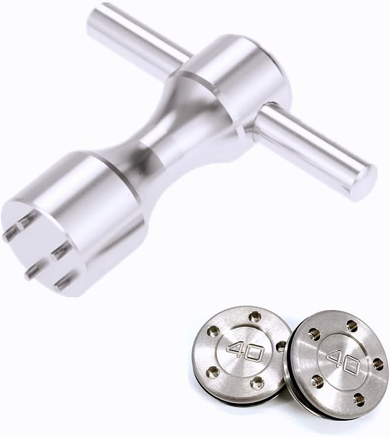 ROYMADE Golf Putter Weights 2pcs 5g/10g/15g/20g/25g/30g/35g/40g/45g with Wrench Kit Set Compatible with Titleist Scotty Cameron Putter Golf Accessory (2pcs 40g+Wrench) - Image 5